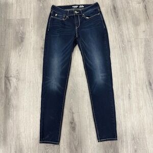 Levi's Denizen Jegging Womens Low Rise Size 3 W26 Dark Wash Stretch Denim 26x29